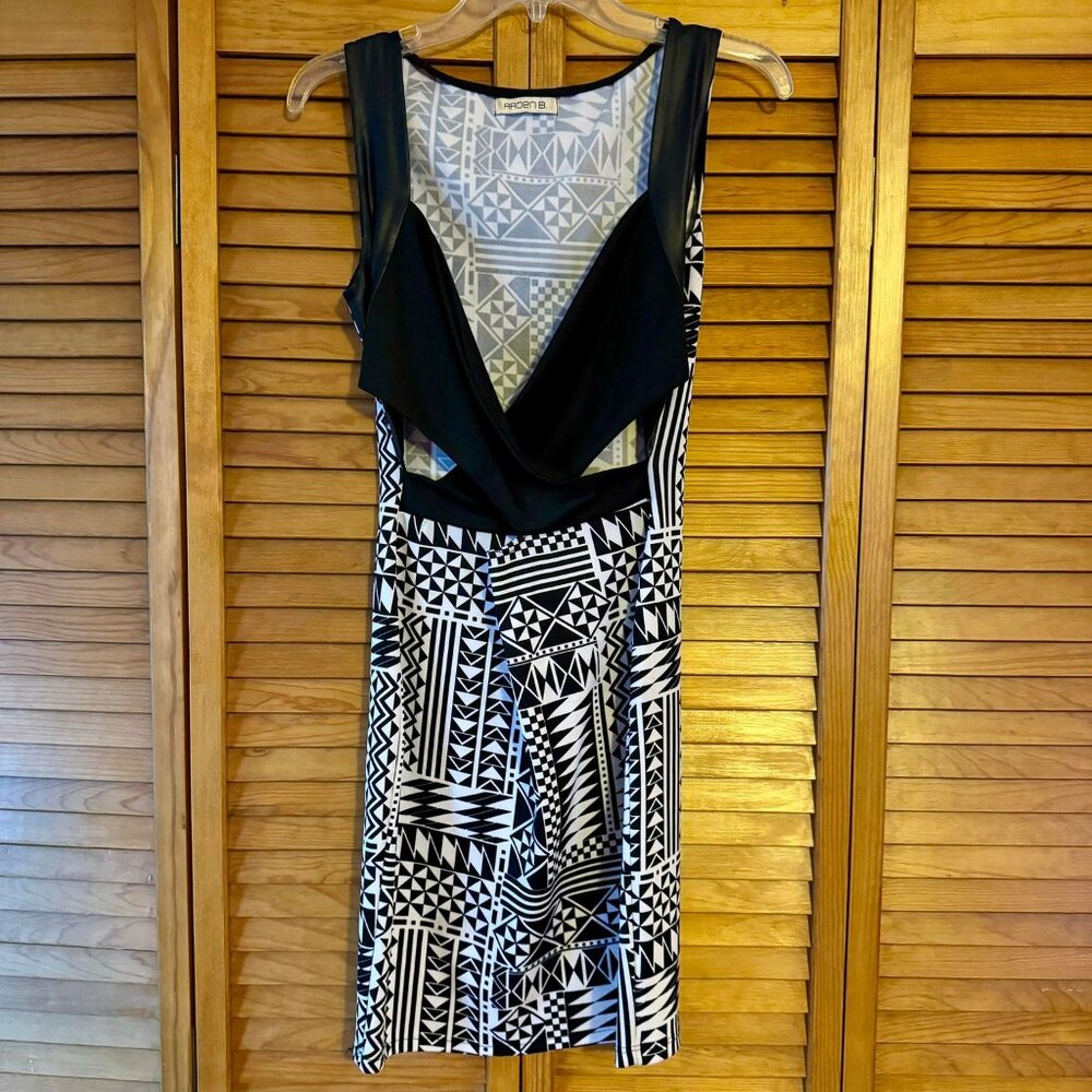 ARDEN B Tribal Print Cutout Dress